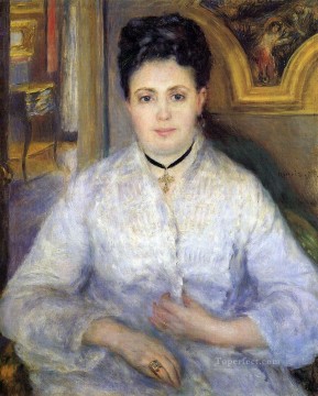 Pierre Auguste Renoir Painting - retrato de señora chocquet Pierre Auguste Renoir